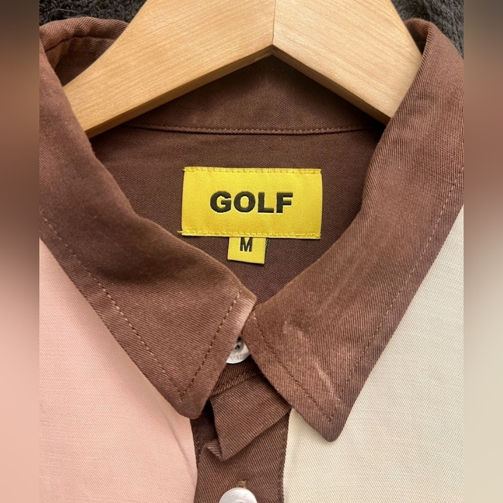 Golf Wang Colorblock Will Button Down Shirt Mens Medium - Picture 2 of 3